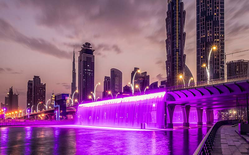 Dubai Water Canal Nights