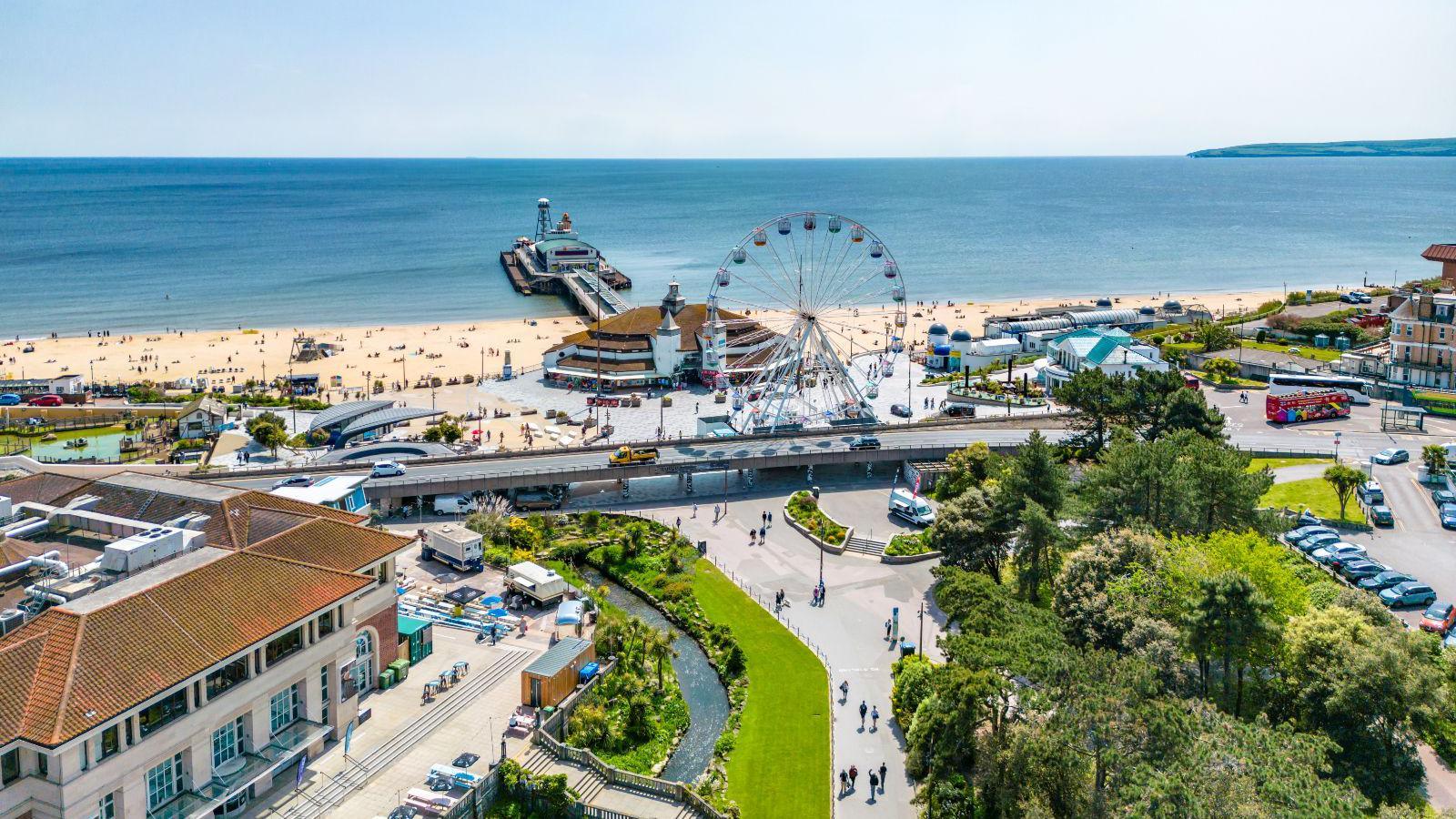 Bournemouth, golden beaches, coastal gardens, and pier-side charm